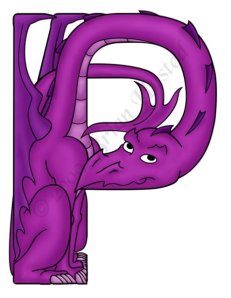 Dragon Letter "P"